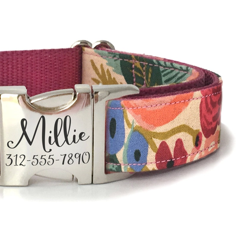 dog collar personalized buckle