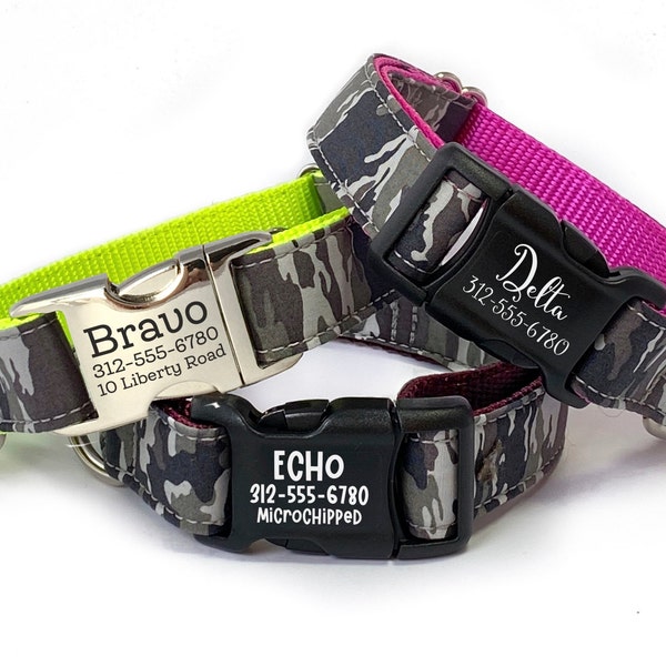 Camo Dog Collar Etsy