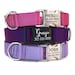 Personalized Dog Collar with Engraved Buckle - Nylon Webbing Dog Collar with Pet ID - Name Dog Collar - Engraved ID Tag - Durable Collar 