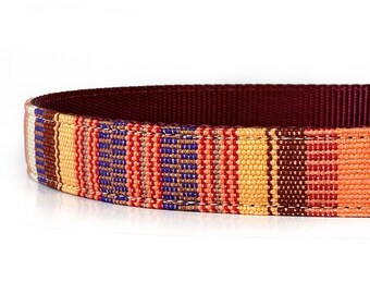 Handgeweven hondenhalsband van Guatemalteekse stof: boho-stijl zuidwest