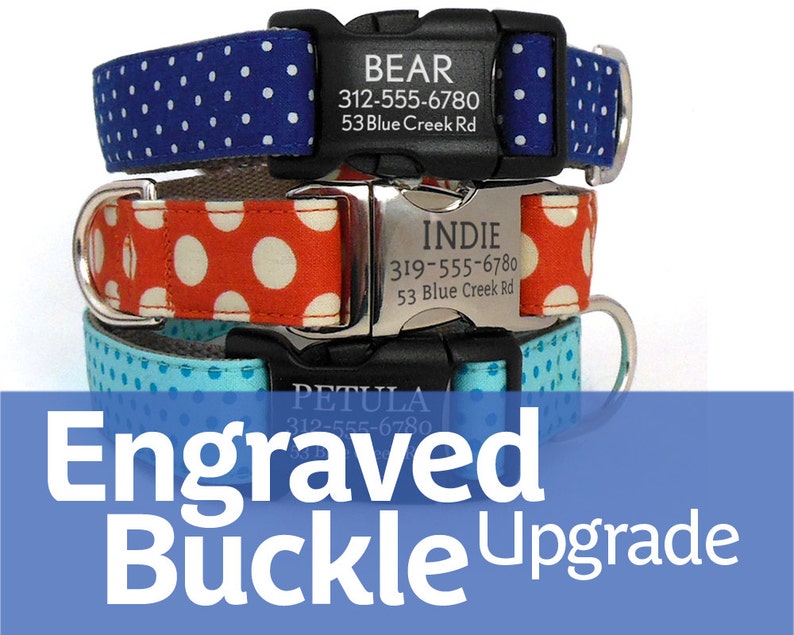 Add Engraving to Your Dog Collar Purchase Laser Engraved Etsy