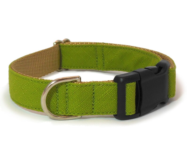 Durable Olive Green Dog Collar Rugged Dog Collar in an Etsy