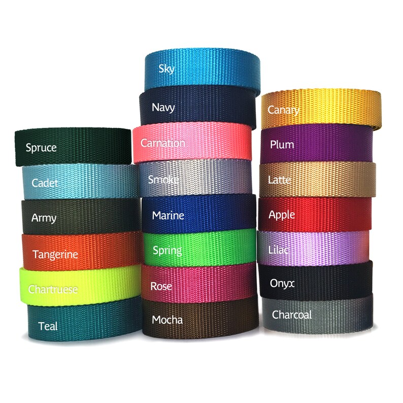 Dog Leash Nylon bing Dog Lead 21 Color Options Etsy