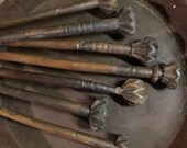 Antique Butter Churn Wooden Staff from India, Kitchen Decorative Accent Pieces, 7 to choose from, 33 quot - 43 quot long, Vintage Wood Churner