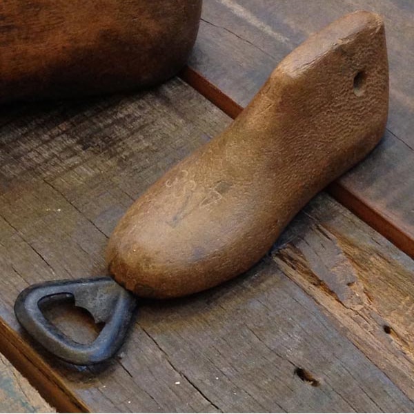 Bottle Opener Made From A Wooden Shoe Mold From India Great Gift For the Beer Geek
