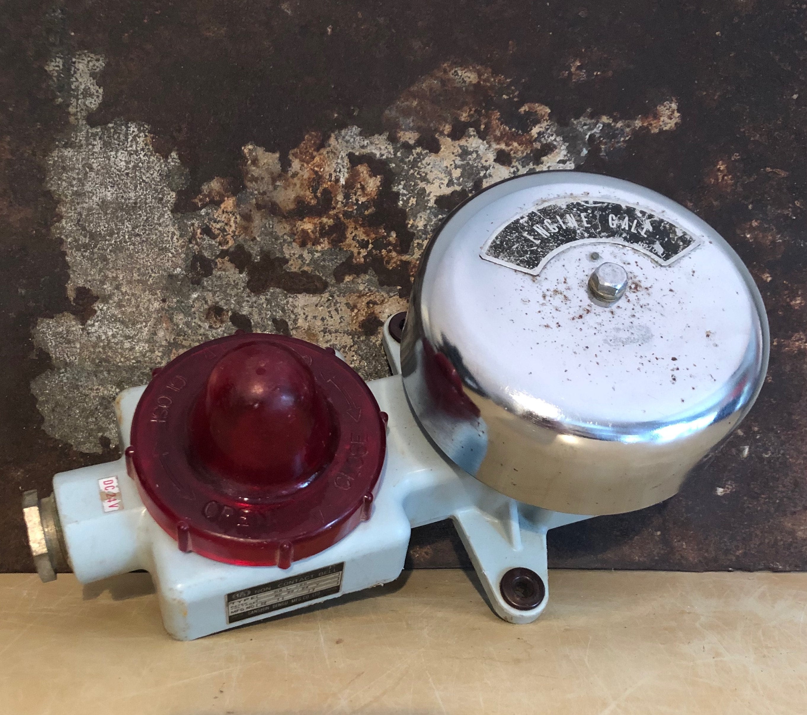 Vintage Sanshin Ship Alarm Japanese Nautical Decor