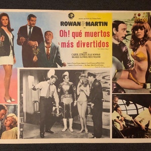 1969 Mexican Lobby Card: Rowan & Martin Comedy, The Maltese Bippy