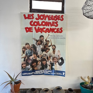 Vintage French Film Poster: Les Joyeuses Colonies de Vacances, 1979