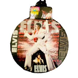Elvis Presley Christmas Ornament/Elvis Movie/Viva Las Vegas White Jumpsuit Suit/Elvis Fan Gift Graceland /King of Rock n Roll Christmas 2024