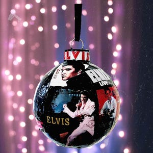 Elvis Presley Christmas Ornament/Handmade Elvis Ornament/King of Rock N Roll Ornament/Christmas Gift Ideas