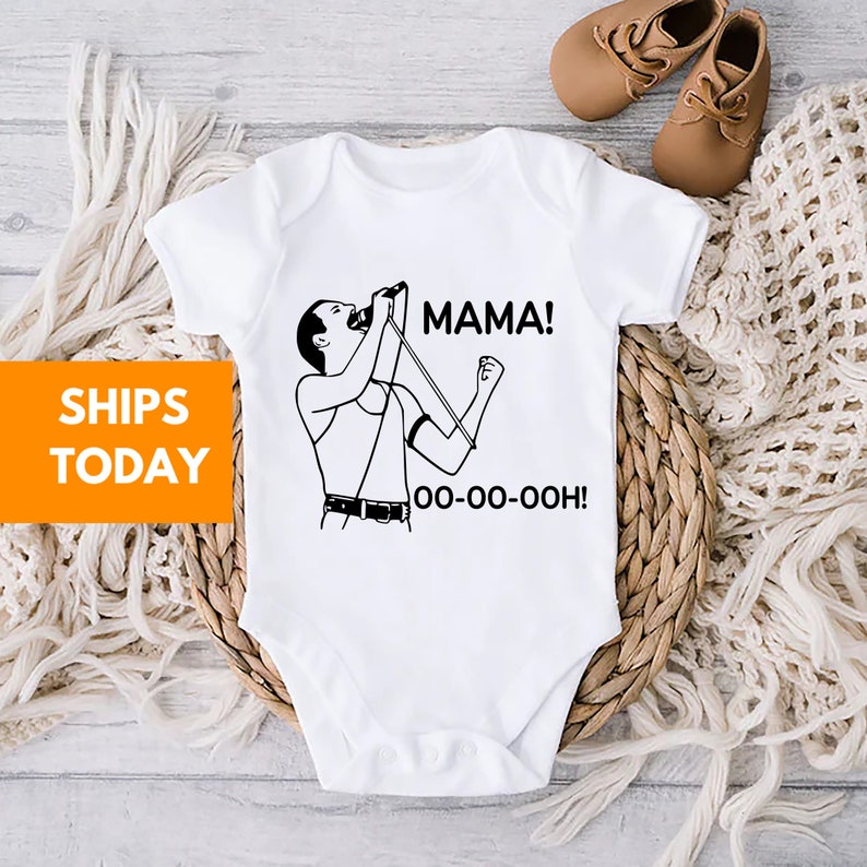 Mama Oo Oo Ooh Onesie Queen Onesie Funny Baby Onesie Etsy