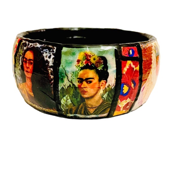Frida Kahlo Self Portrait Images Bangle Bracelet