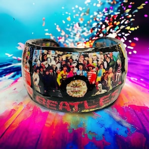 The Beatles SGT Peppers Album Cuff Bracelet | Beatles Gift | Beatles Jewelry | Gift For Her | Beatles Memorabilia | Beatles Merchandise