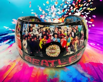 The Beatles SGT Peppers Album Cuff Bracelet | Beatles Gift | Beatles Jewelry | Gift For Her | Beatles Memorabilia | Beatles Merchandise