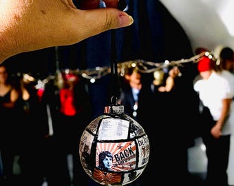 ビートルズのホワイトアルバムのクリスマスオーナメント：手作りの