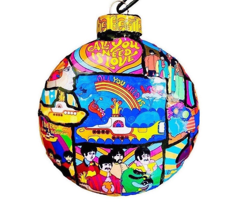 The Beatles Yellow Submarine Christmas Ornament/love is All Etsy