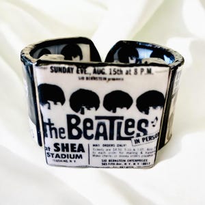 The Beatles At Shea Stadium Bracelet /Fab Four, Gift For Her, Cuff Bracelet, Hard Days Night, Beatles Fan Gift/Beatles Jewelry/John Lennon
