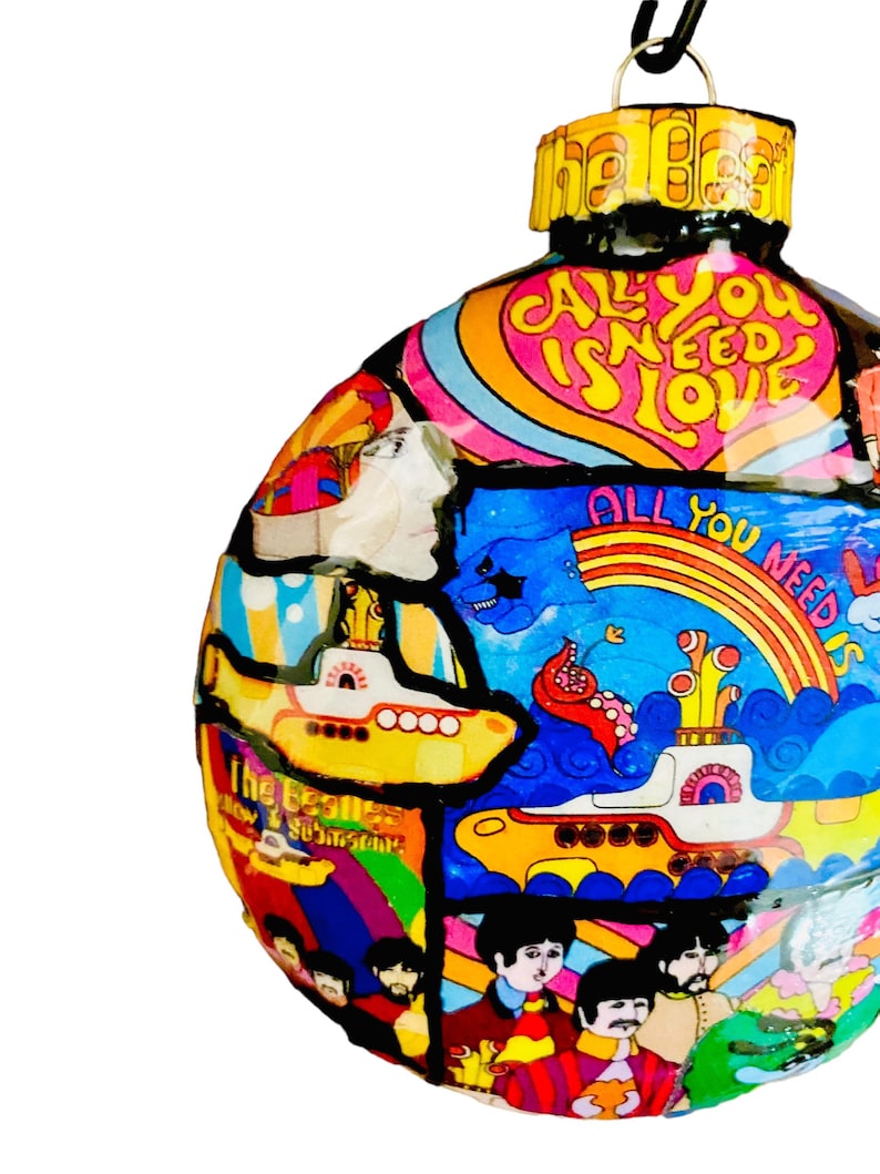 The Beatles Yellow Submarine Christmas Ornament/love is All Etsy