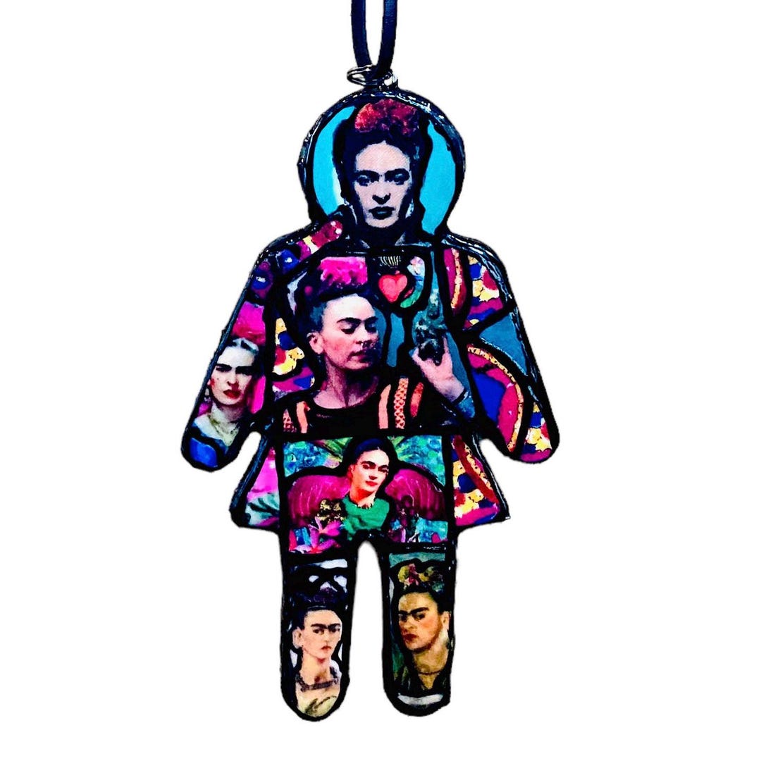 Frida Kahlo Christmas Ornament: Hand-painted Wood Holiday Decor - Etsy
