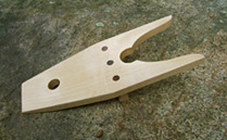 Wooden Boot Jack hand crafted from Birch & Cherry image 2