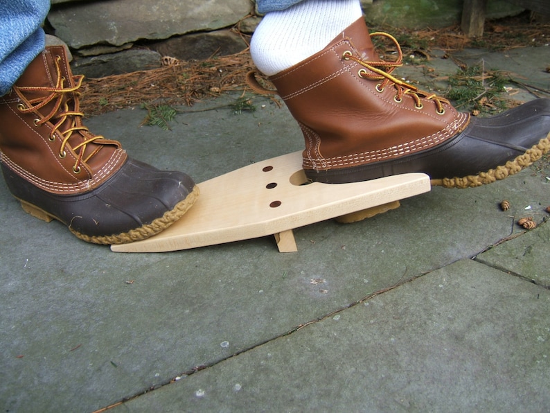 Wooden Boot Jack hand crafted from Birch & Cherry image 1