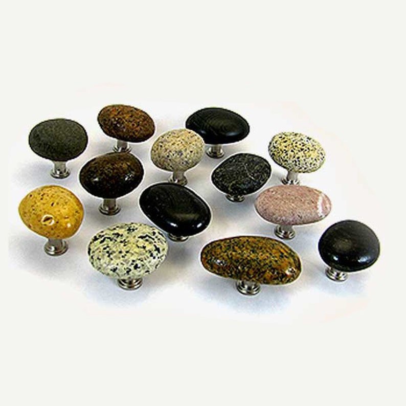 Beach Stone Knobs & Drawer Pulls Etsy