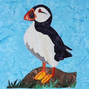 Puffin Applique PDF Pattern -  Suitable for All Skill Levels