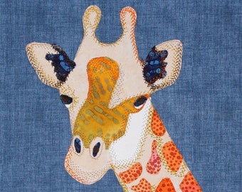 Giraffe Applique PDF Pattern -  Suitable for All Skill Levels