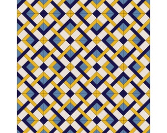 Quilt PDF Pattern - "Diamond Weave" - Includes 4 Quilt Sizes, Suitable for Advanced Beginners