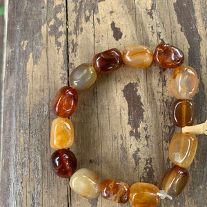 Karneol Nugget Armband