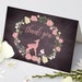 Wood Thank You Card Printable Floral Wreath Thank You Note - Etsy
