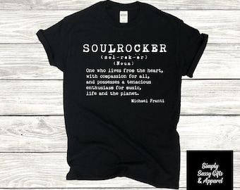 Soulrocker Definition Graphic T-Shirt Michael Franti Work Hard Be Nice