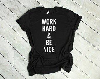 Work Hard and Be Nice Graphic T-Shirt Michael Franti