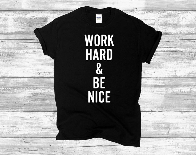 Work Hard and Be Nice Graphic T-Shirt Michael Franti Tank Top