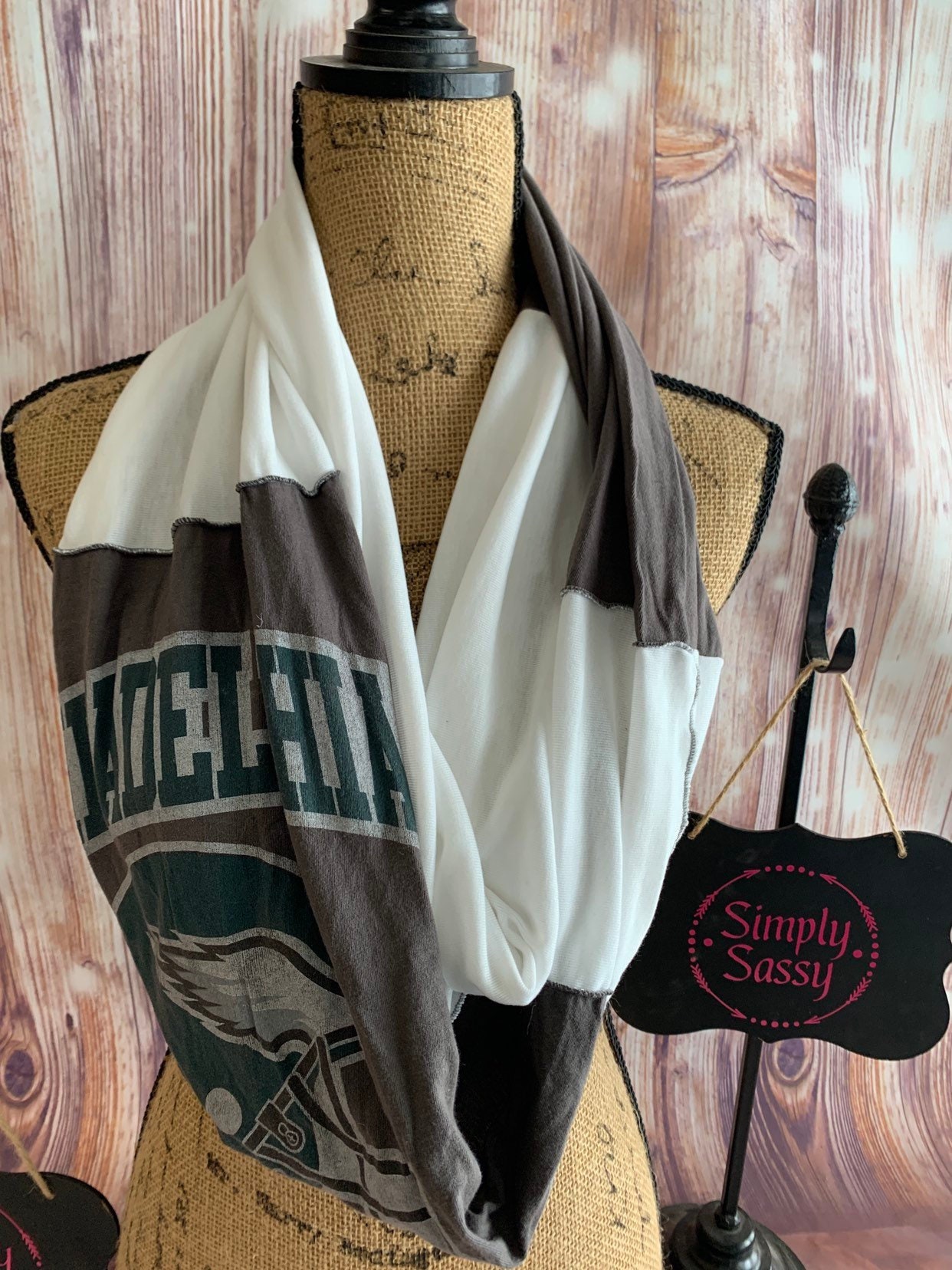 Philadelphia Eagles Football Team Infinity Scarf Ladies