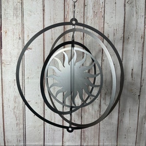 Sun Wind Spinner Garden Decor Grateful Metal Sunshine