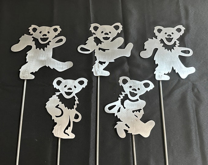 Steel Dancing Bears Decor Grateful Dead Metal Garden Art