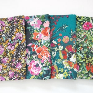 Cloth Napkins - Set of 4 - Large Dinner Table Napkins - Mismatched, Assorted, Variety - Fancy Floral Pack - Housewarming Gift for Family