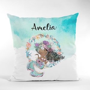 Mermaid Custom New baby gift, personalized baby cushion, nursery cushion, baby shower gift, baby mermaid Pillow, mermaid gift
