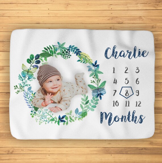 Month blanket for baby boy 2025