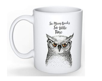 Owl Mug, Mug quote, Book Lover Gift, Book Lover Mug, Introvert Gift, Gift For Book Lover, Literary Mug, Literary Gift