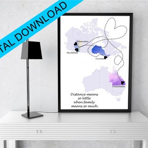 Cadeau Pour La Famille Famille Citation Longue Distance Etsy Cadeau Pour La Famille Famille Citation Longue Distance Etsy