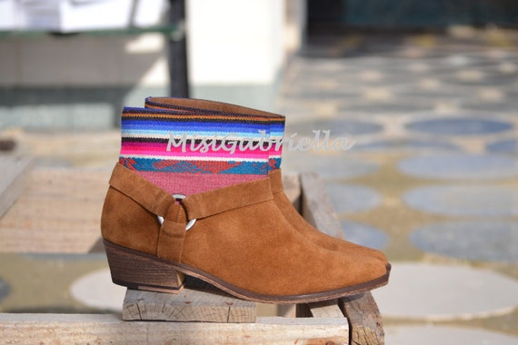 Size 38 Black Boots Sale ....20/% off.....LEATHER ETHNIC BOOTS Ethnic Boots Spanish Boots