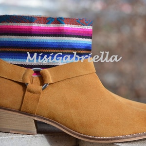 Size 38 Black Boots Sale ....20/% off.....LEATHER ETHNIC BOOTS Ethnic Boots Spanish Boots