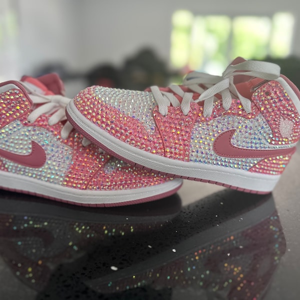 blinged out baby shoes