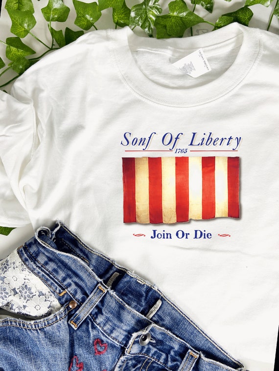 Sons of Liberty T-shirt Join or Die T-shirt American - Etsy
