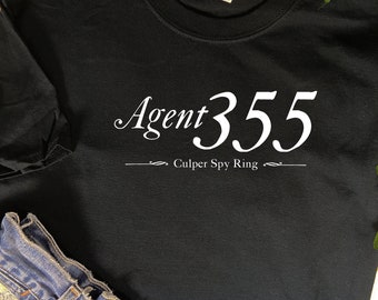 Agent 355, Culper Spy Ring T-Shirt, Revolutionary War T-shirt, American History T-shirt