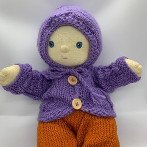 Dinkum, Miniland 38cm, Minikane 34cm Woollen Jacker with Hood