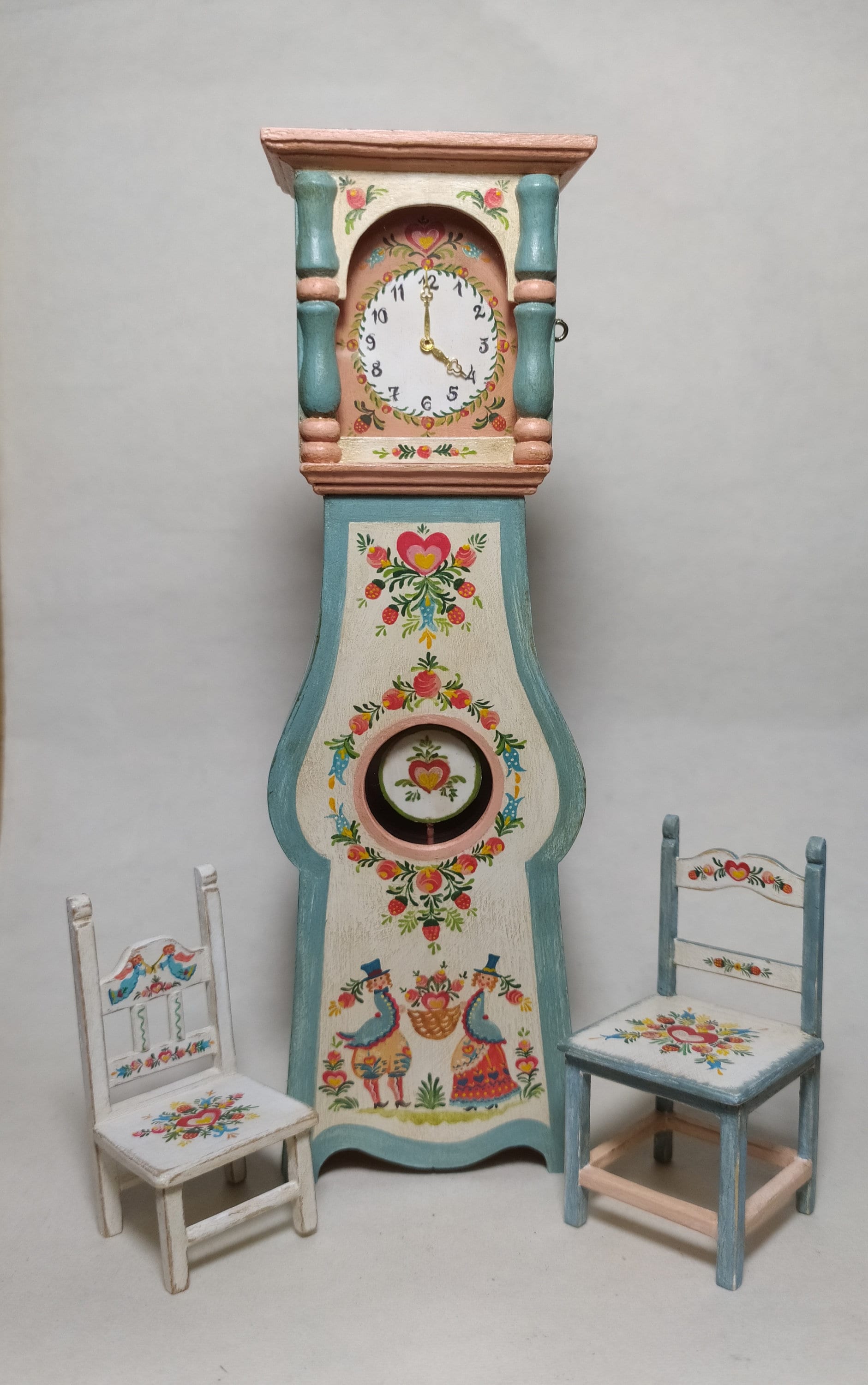 Milisten Orologio Pendolo In Miniatura Di Orologio Da Parete Per - Foto 9