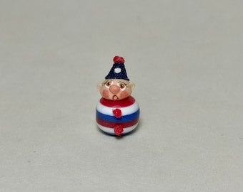 Miniature Rolly Polly .Mini clown toy 1:12.  14mm height